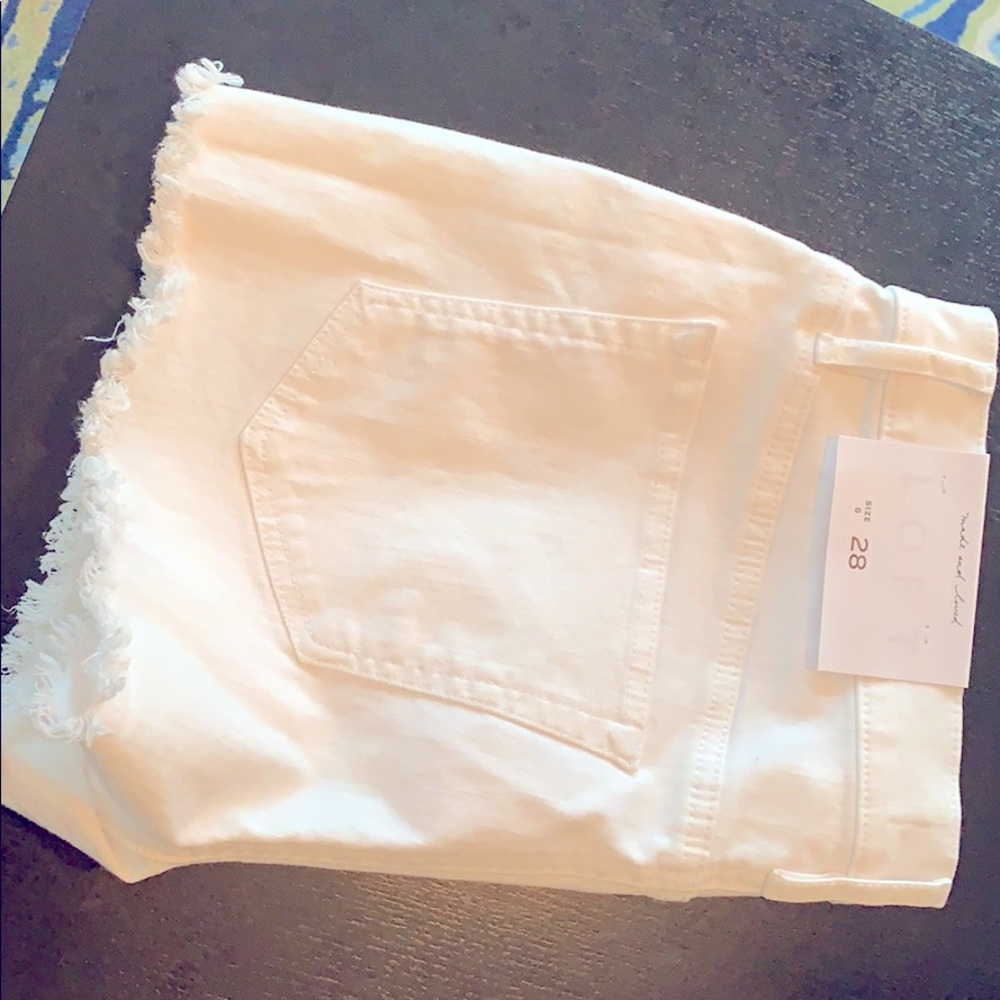 NWT Loft cut off denim shorts, 6